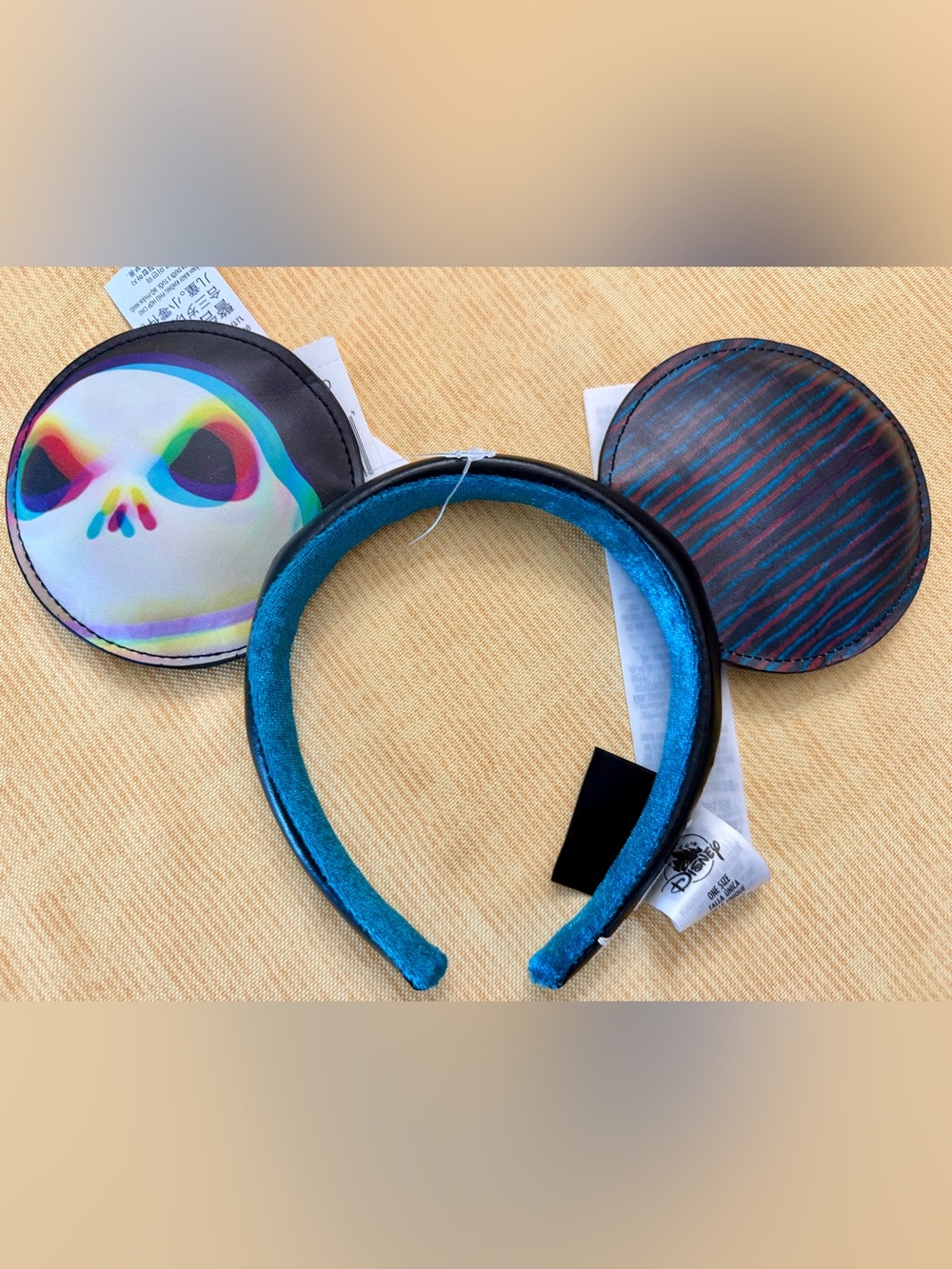 Disney Parks Nightmare before Christmas Jack Skelton Minnie Ears Headband NWT